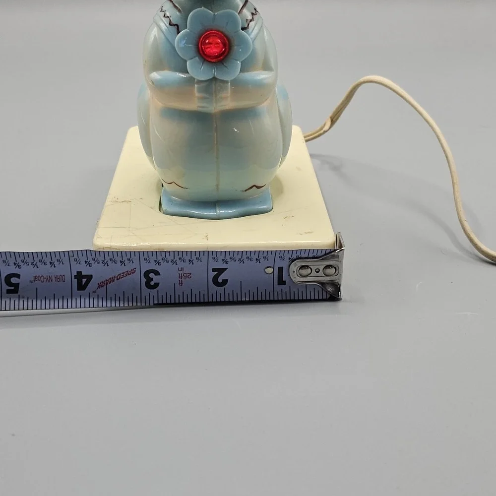 Vintage 50s Mouse Night Light Portable Lamp Made In USA Nursery Grandmacore‎